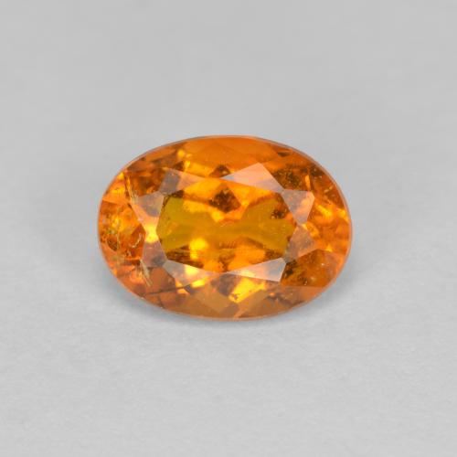 1,15 ctw natürlicher orangefarbener Clinohumit, Oval Schliff, SI