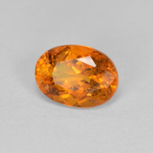 1,15 ctw natürlicher orangefarbener Clinohumit, Oval Schliff, SI