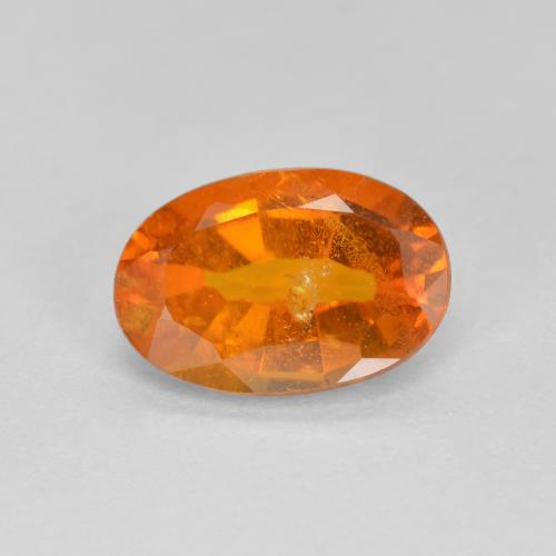 1,19 ctw natürlicher orangefarbener Clinohumit, Oval Schliff, SI-I1