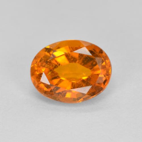 1,38 ctw natürlicher orangefarbener Clinohumit, Oval Schliff, VS-SI