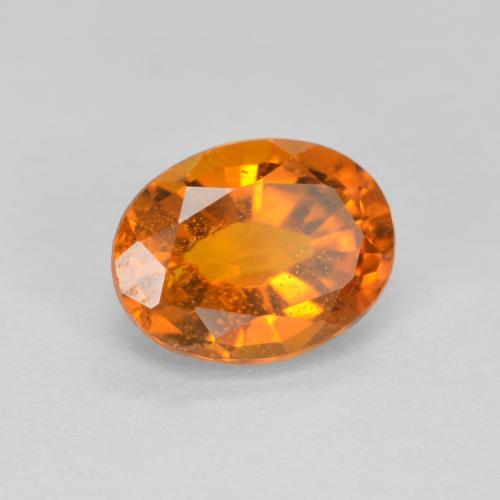 1,38 ctw natürlicher orangefarbener Clinohumit, Oval Schliff, VS-SI