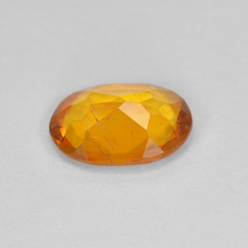 1,00 ctw natürlicher orangefarbener Clinohumit, Oval Schliff, SI
