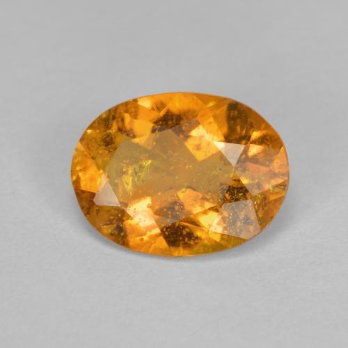 1,43 ctw natürlicher orangefarbener Clinohumit, Oval Schliff, SI
