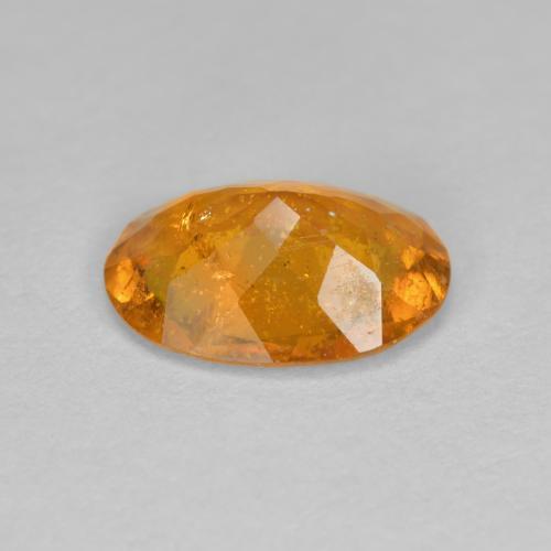 1,43 ctw natürlicher orangefarbener Clinohumit, Oval Schliff, SI