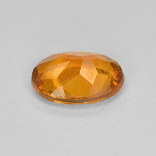 1,34 ctw natürlicher orangefarbener Clinohumit, Oval Schliff, SI