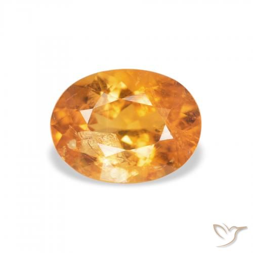 1.26ct Natürlicher Mittelorange Klinohumit, Oval, SI-I1