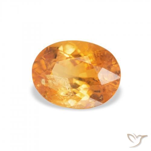 9,17 ctw natürlicher Mittelorange Klinohumit, Oval, SI-I1