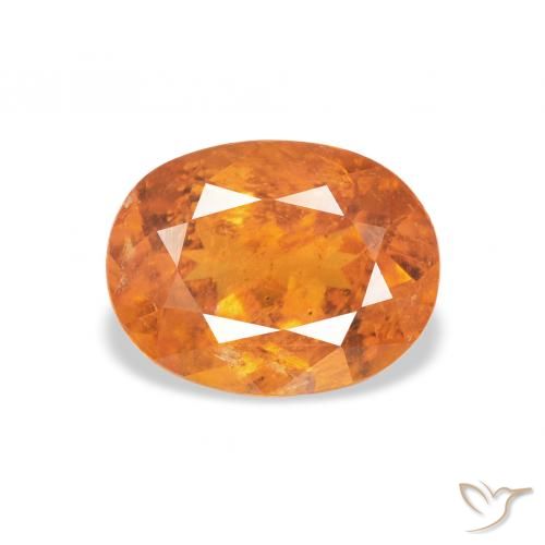 1.90ct Natürlicher rötlich-orange Klinohumit, Oval, SI-I1
