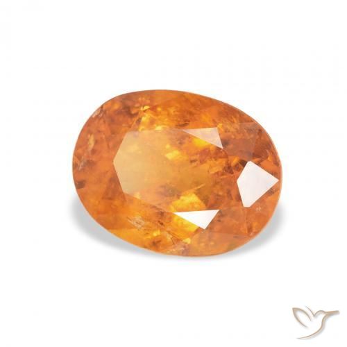 9,17 ctw natürlicher rötlich-orange Klinohumit, Oval, SI-I1