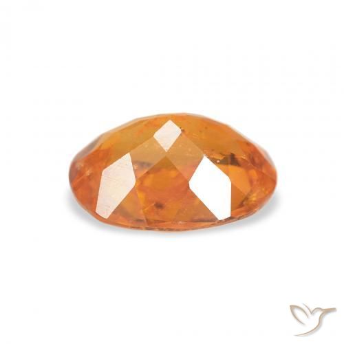 9,17 ctw natürlicher rötlich-orange Klinohumit, Oval, SI-I1