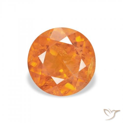 1.62ct Natürlicher hellorange Klinohumit, Runden, SI-I1