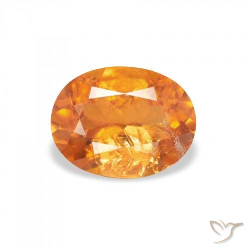 1.29ct Natürlicher Mittelorange Klinohumit, Oval, SI-I1