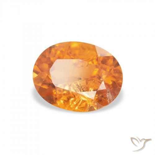 9,17 ctw natürlicher Mittelorange Klinohumit, Oval, SI-I1