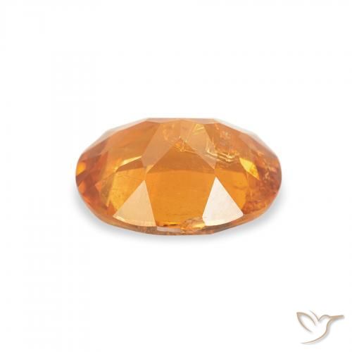 9,17 ctw natürlicher Mittelorange Klinohumit, Oval, SI-I1