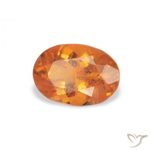 9,17 ctw natürlicher Mittelorange Klinohumit, Oval, SI