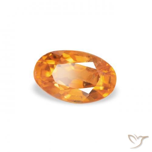 9,17 ctw natürlicher Amber Orange Klinohumit, Oval, SI