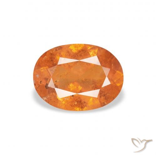 1.17ct Natürlicher Mittelorange Klinohumit, Oval, SI