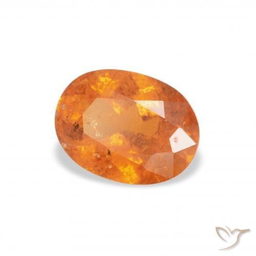 9,17 ctw natürlicher Mittelorange Klinohumit, Oval, SI