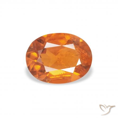 1.04ct Natürlicher Amber Orange Klinohumit, Oval, SI