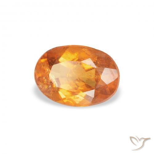 9,17 ctw natürlicher rötlich-orange Klinohumit, Oval, SI