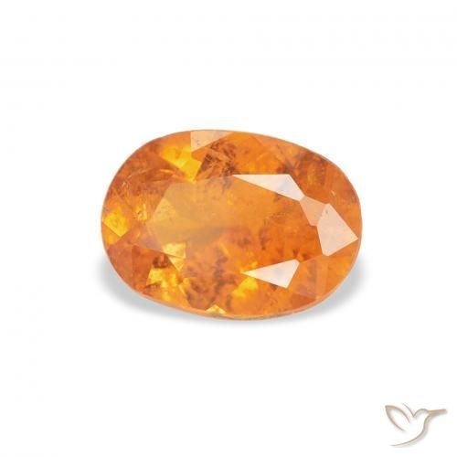 9,17 ctw natürlicher hellorange Klinohumit, Oval, SI