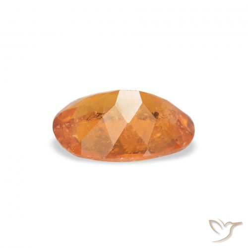 9,17 ctw natürlicher hellorange Klinohumit, Oval, SI
