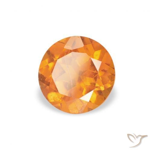 9,17 ctw natürlicher Amber Orange Klinohumit, Runden, SI