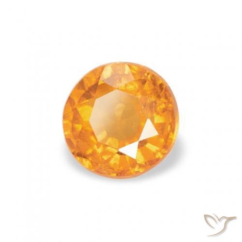9,17 ctw natürlicher Amber Orange Klinohumit, Runden, SI
