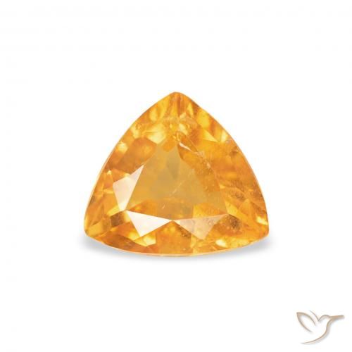 0.78ct Natürlicher Mittelorange Klinohumit, Trillion, SI