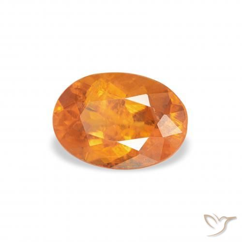 9,17 ctw natürlicher Mittelorange Klinohumit, Oval, SI