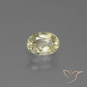 9,17 ctw natürlicher Blasses Gelb Farbwechselnder Diaspor, Oval, VS