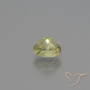 9,17 ctw natürlicher hellgelb Farbwechselnder Diaspor, Oval, SI