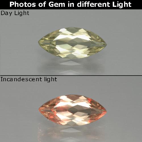 9,17 ctw natürlicher Sehr helles Gelb Farbwechselnder Diaspor, Marquise, VS