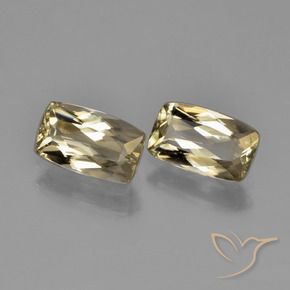2.15 ct natürliche Sehr helles Gold-Gelb Farbwechselnder Diaspor-Edelsteine, Kissen, VVS-VS