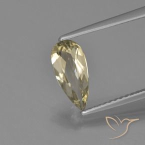 9,17 ctw natürlicher Sehr helles Gold-Gelb Farbwechselnder Diaspor, Birnenform, VVS-VS