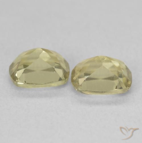 1.68 ct natürliche Sanftes Gelb Farbwechselnder Diaspor-Edelsteine, Kissen, VVS-VS
