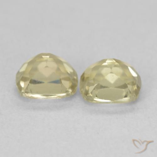 1.25 ct natürliche Sanftes Gelb Farbwechselnder Diaspor-Edelsteine, Kissen, VS