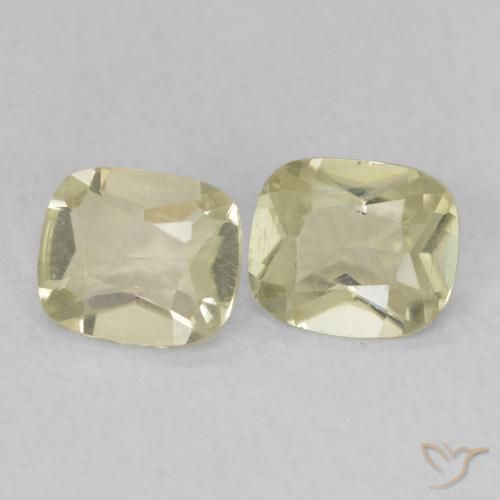 0.73 ct natürliche hellgelb Farbwechselnder Diaspor-Edelsteine, Kissen, VS