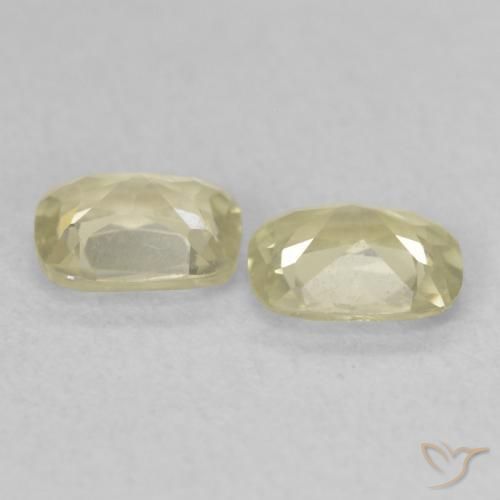 0.73 ct natürliche hellgelb Farbwechselnder Diaspor-Edelsteine, Kissen, VS