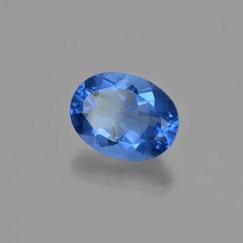 21,49 ctw natürlicher blauer Farbwechsel-Fluorit, Oval Schliff, VS