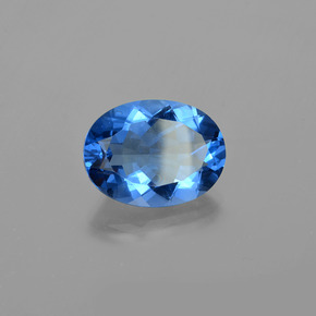 19,78 ctw natürlicher blauer Farbwechsel-Fluorit, Oval Schliff, VS