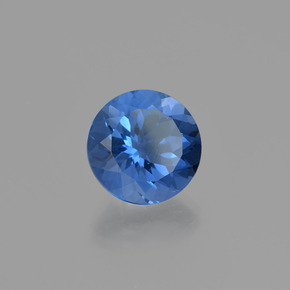 9,17 ctw natürlicher violett-blau Farbwechselnder Fluorit, Rund Schliff, VS