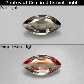 1,34 ctw natürlicher mehrfarbiger Farbwechsel-Granat, Marquise, VS