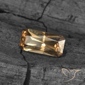 9,17 ctw natürlicher gold-braun Farbwechselnder Granat, Oktagonschliff, VS