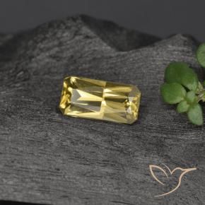 9,17 ctw natürlicher gold-gelb Farbwechselnder Granat, Oktagonschliff, VVS-VS