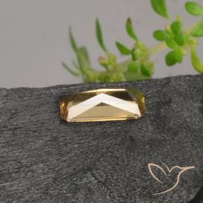 9,17 ctw natürlicher gold-braun Farbwechselnder Granat, Oktagonschliff, VS