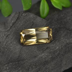 0,78 ctw natürlicher goldener Farbwechsel-Granat, Smaragdschliff, VVS