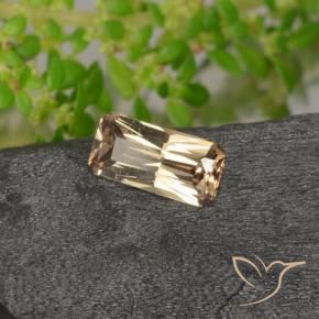 9,17 ctw natürlicher gold-braun Farbwechselnder Granat, Oktagonschliff, VVS-VS