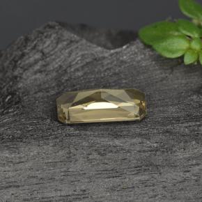 0,60 ctw natürlicher goldener Farbwechsel-Granat, Smaragdschliff, VVS-VS