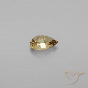 9,17 ctw natürlicher gold-braun Farbwechselnder Granat, Birnenform, VVS-VS